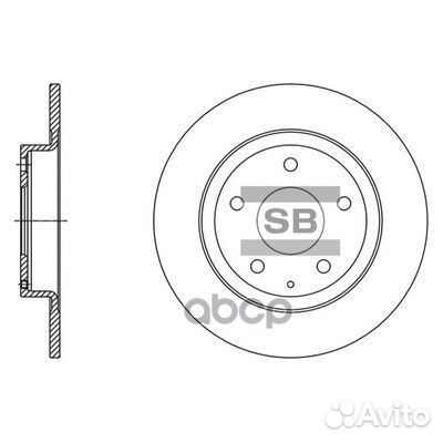 Диск тормозной SD4423 Sangsin brake