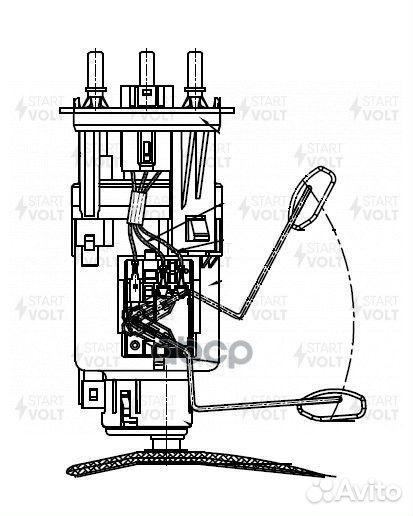 Бензонасос в сборе hyundai santa FE 00