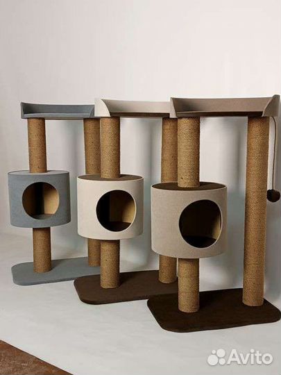 Домик с когтеточкой для крупных кошек