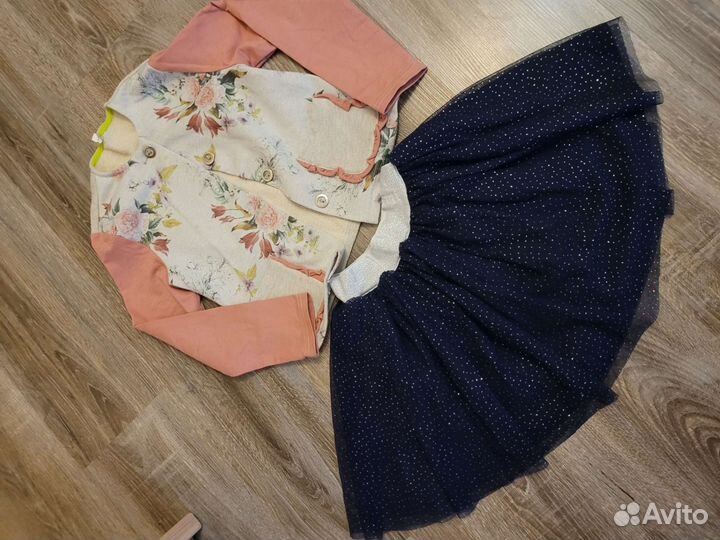 Вещи пакетом на девочку р.122-128