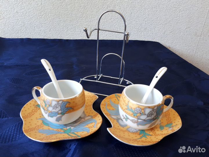 Фарфоровая кофейная пара