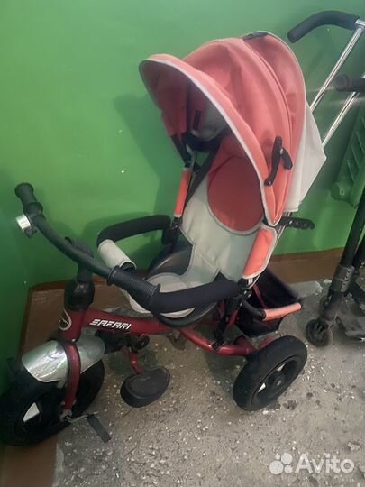 Детский велосипед с родительской ручкой