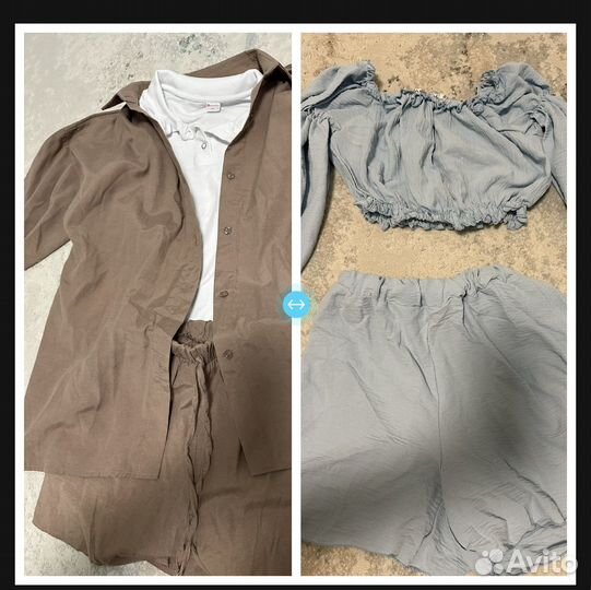 Женские вещи пакетом 46-48(2 костюма и поло)