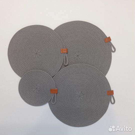 Набор подставок под горячее из полиэфирного шнура