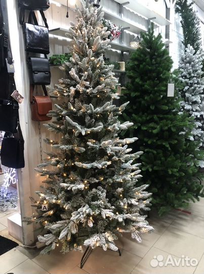 Ель искуственная литая заснеженная