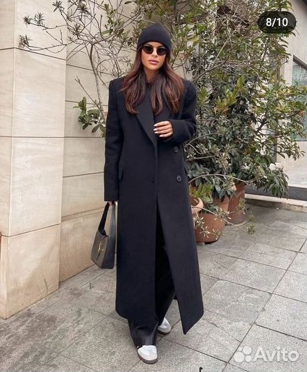Пальто женское двубортное