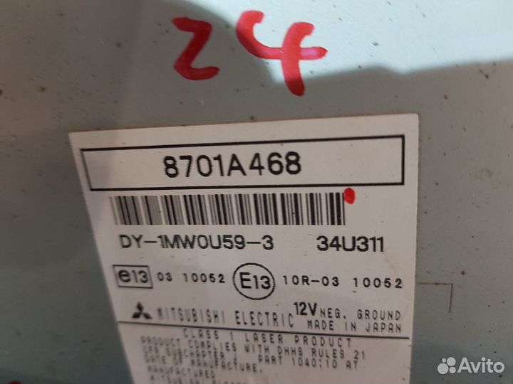 Магнитола штатная Mitsubishi asx 1.6