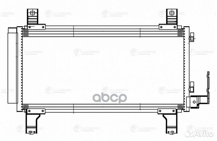 Радиатор кондиц. для а/м Mazda 6 (02) lrac2510
