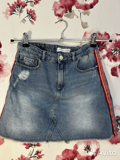 Джинсовая юбка zara