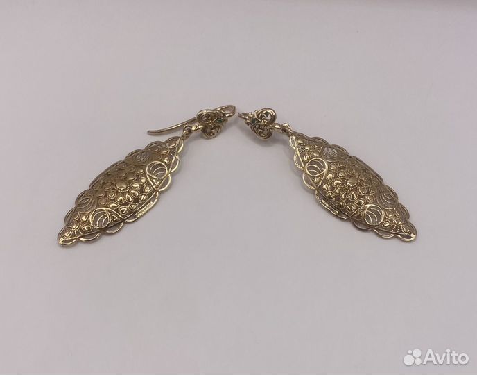 Золотые серьги 11,38 гр. 585
