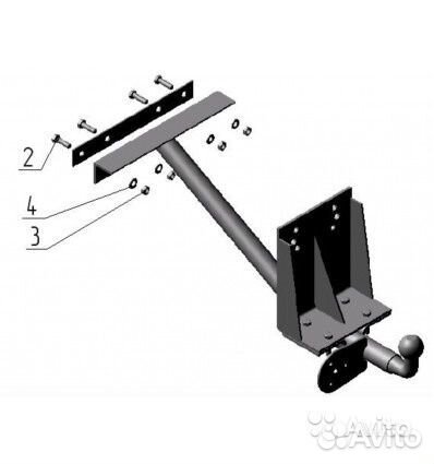 Фаркоп для УАЗ 469, 3151,31512, 31519 UAZ-01