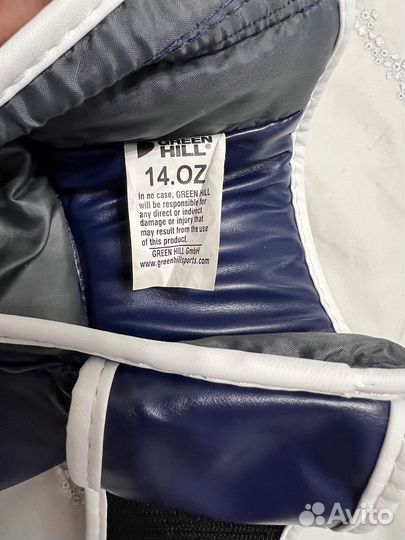 Боксерские перчатки 14 oz Green Hill