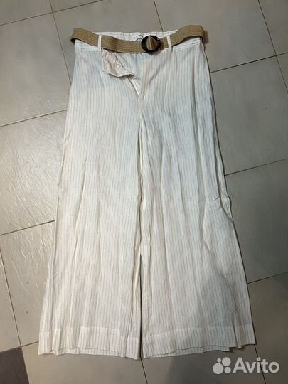 Льняные брюки Mango