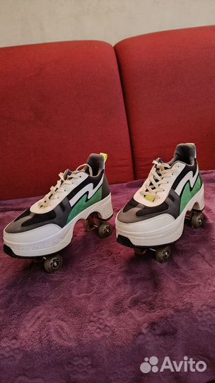Кроссовки ролики 4 колеса