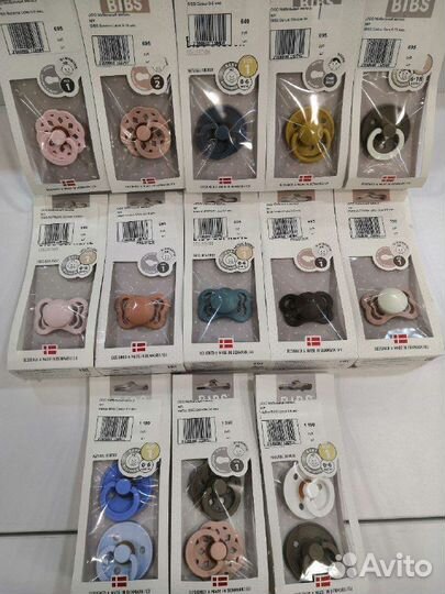 Пустышки Bibs 0-3, 0-6, 6-18 месяцев