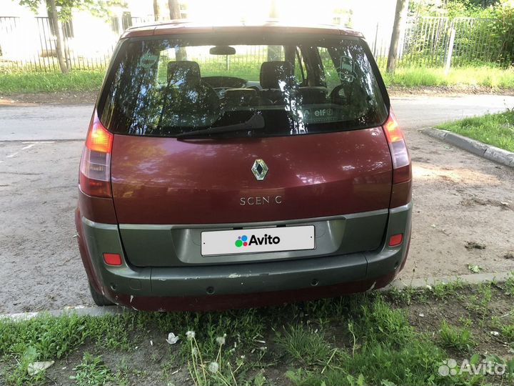 Renault Scenic 1.6 AT, 2004, битый, 191 491 км