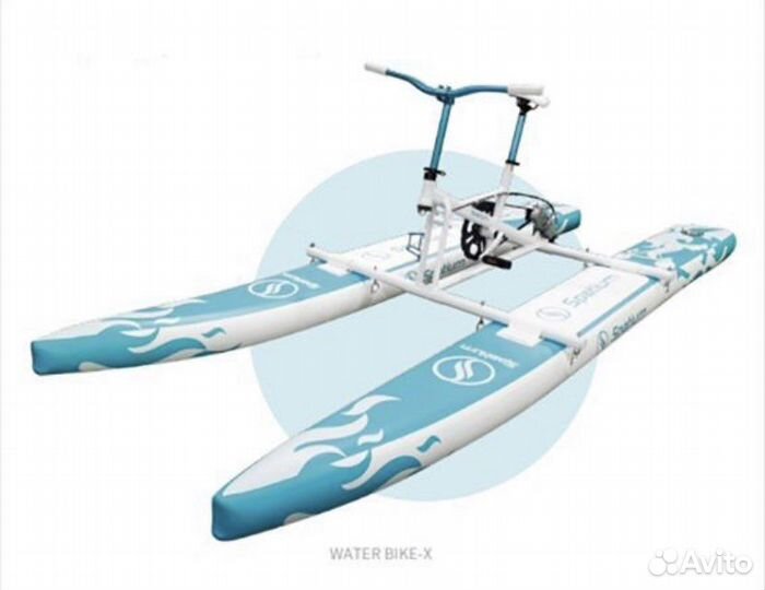 Водный велосипед катамаран (Blue flame)