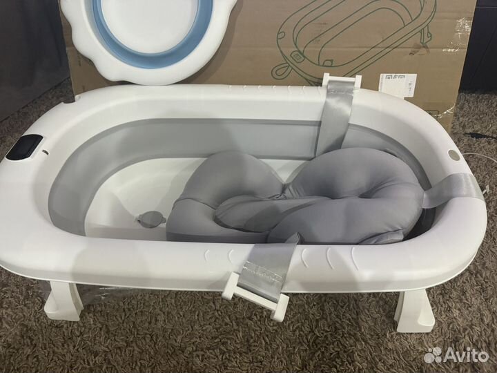 Ванночка для купания складная с термометром