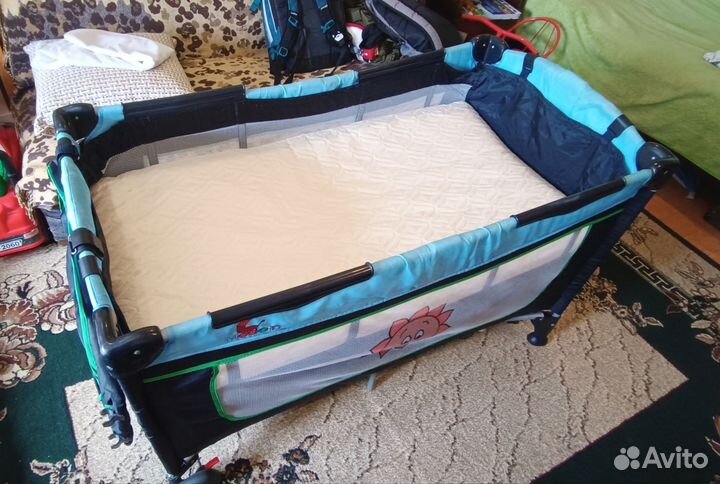 Детская кровать манеж с матрасом