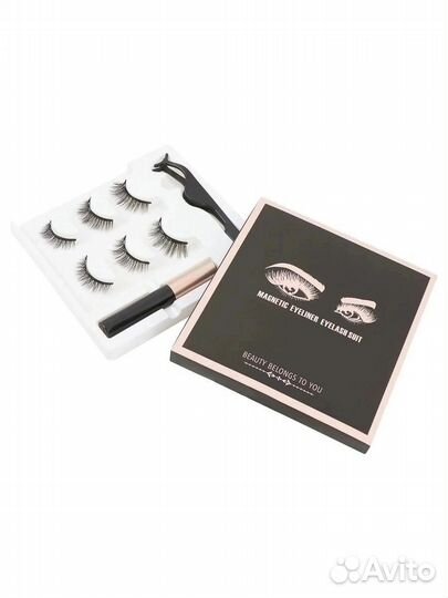 Набор накладные ресницы для глаз с подводкой