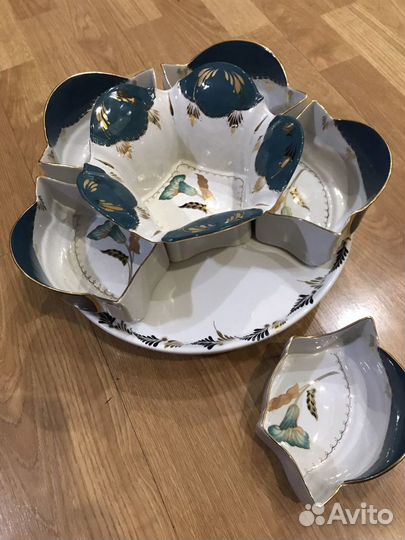 Салатник менажница фарфор