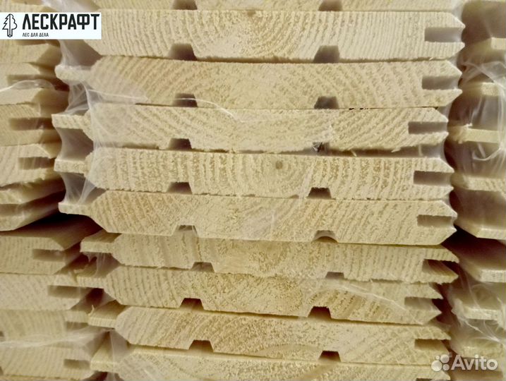 Имитация бруса 20*146*3000 сорт B ангарская сосна