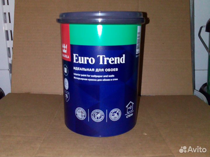 Краска для обоев Tikkurila Euro Trend 9л