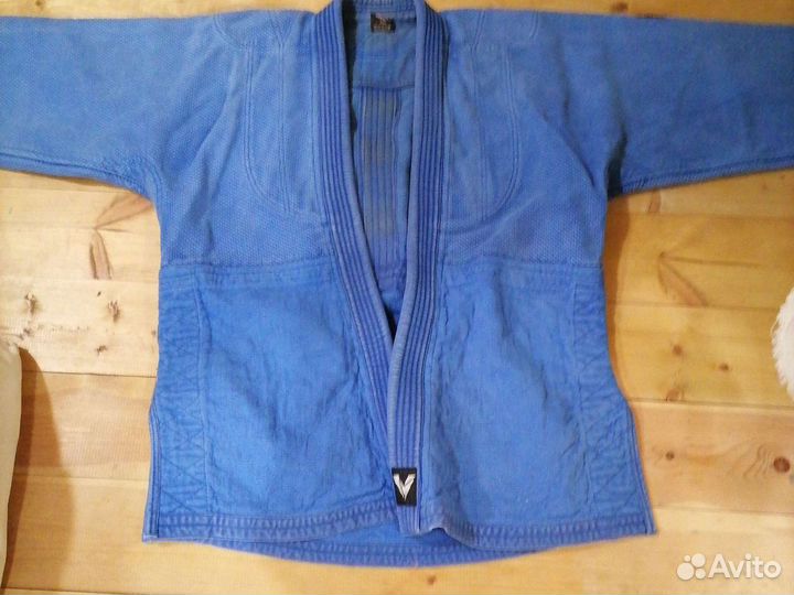 Кимоно для дзюдо/самбо. Синее. 170 см