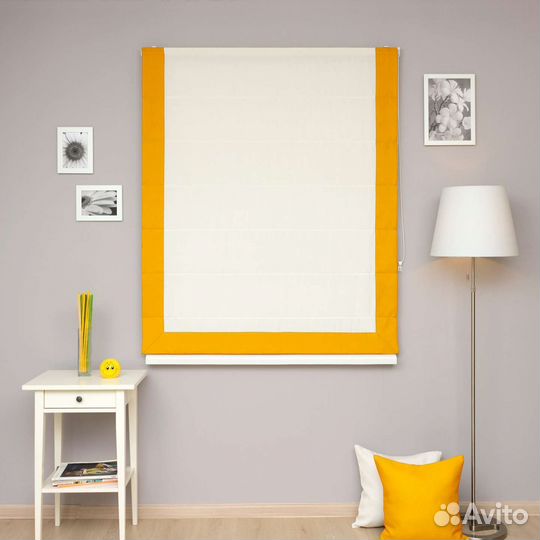 Римские шторы с кантом