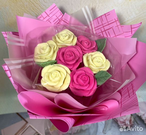 Съедобные букеты из шоколада, шоколадные розы