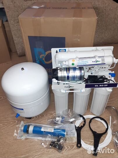 Система обратного осмоса с помпой повышения давлен