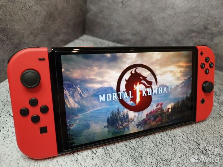 Nintendo Switch Oled Mario Прошитая 256+64 GB