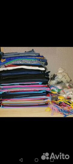 Мерный лоскут, фурнитура, молнии