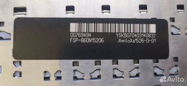 Клавиатура для Fujitsu Siemens Amilo XA1526, X1527