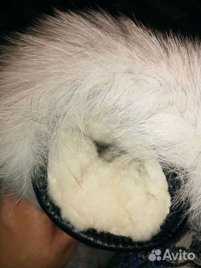 Варежки из натуральной кожи,меха