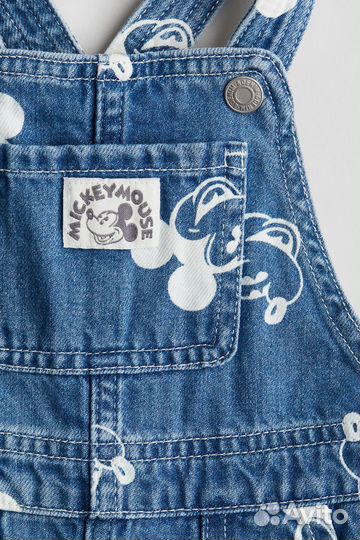 Джинсовый комбинезон H&M Микки Disney