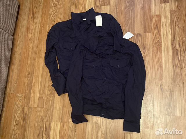 Военная офиская рубашка синяя новая (500 за 2шт.)