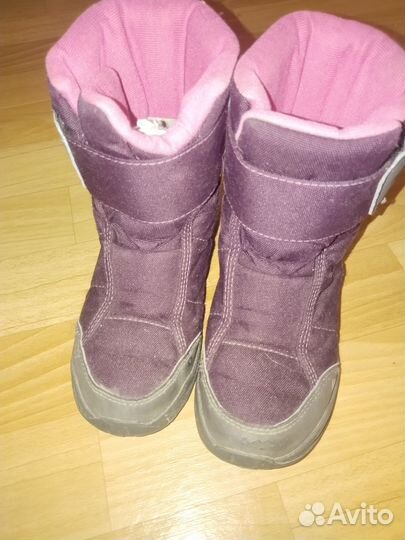 Ботинки зимние для девочки 32 размер бу