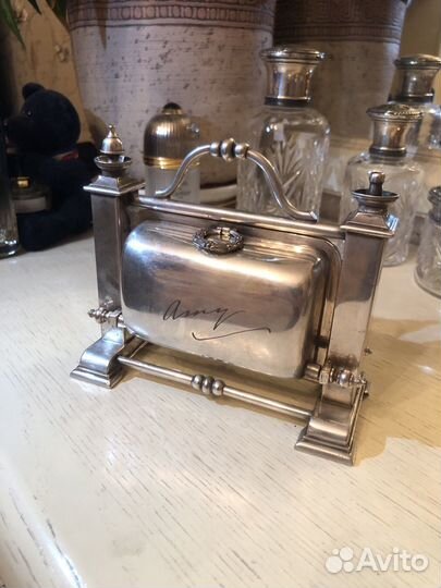 Антикварная бисквитница Leuchars&Son