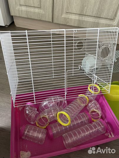 Клетка для хомяка с тунелями