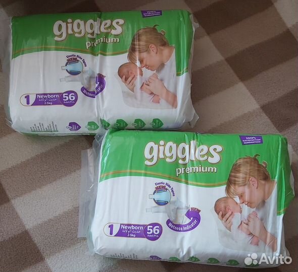 Подгузники размер 2 - 5 кг - newborn - 56 шт