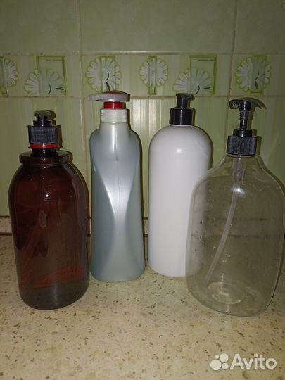 Флакон (бутылка) 1л Диспенсер(дозатор) пустые