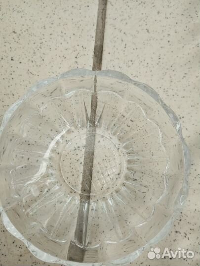 Розетки, блюдо для закусок СССР, стекло, хрусталин