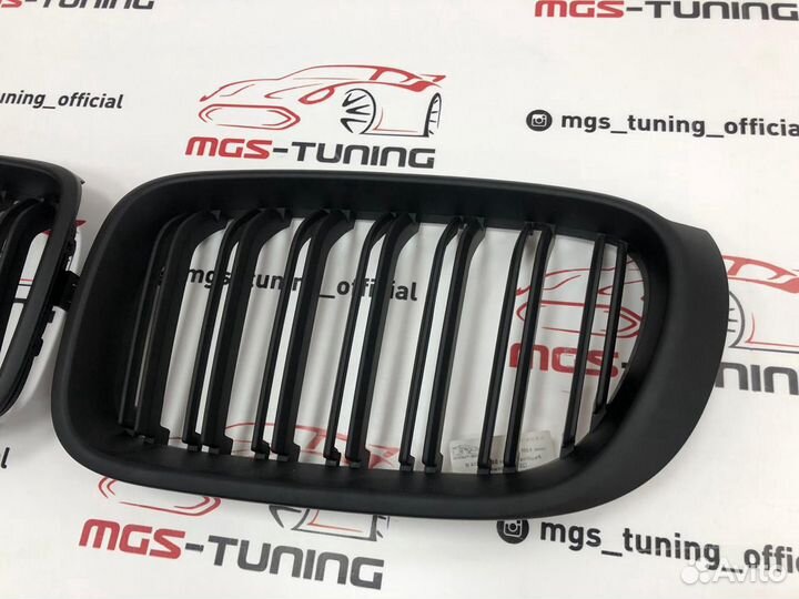 Решетка двойная BMW X3 F25 рест. черный Мат