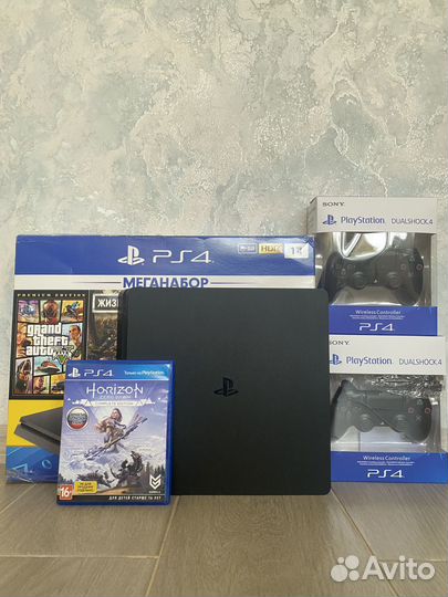 Sony PS4 slim 1tb + 140 игр