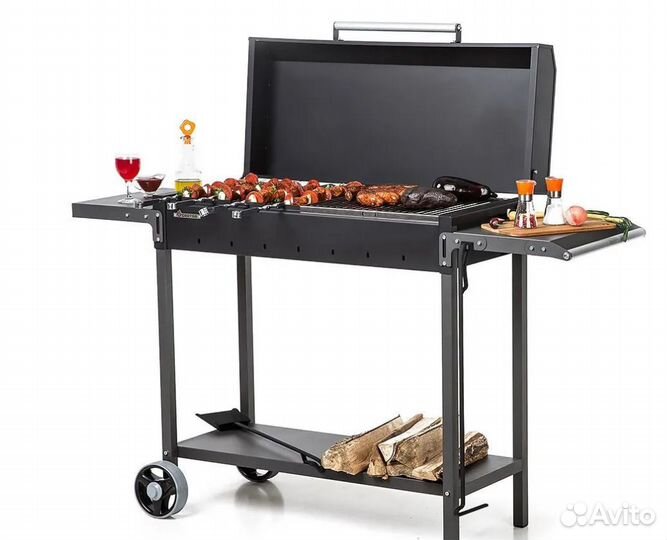 Гриль - мангал с полками и крышкой