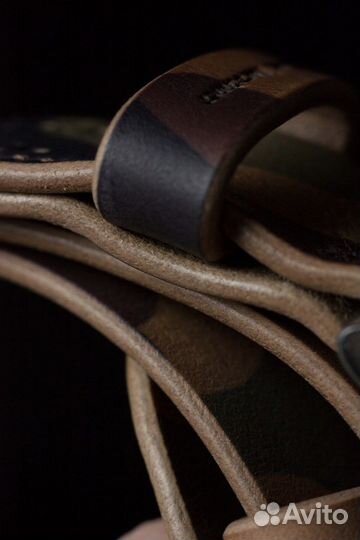 Классический джинсовый ремень из натуральной кожи