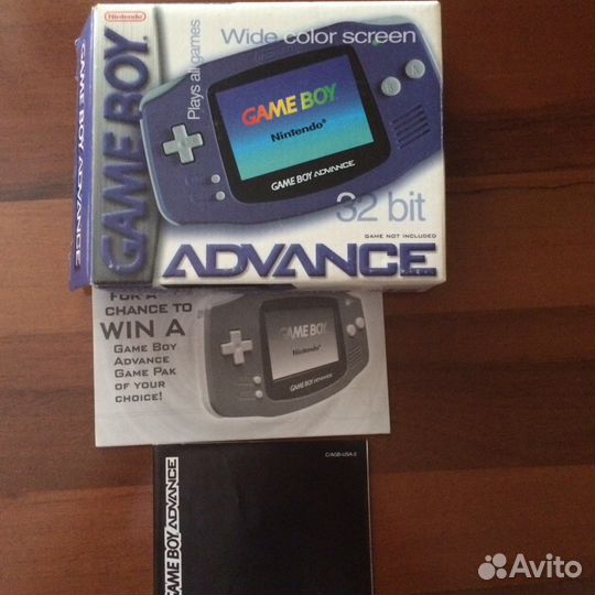 Game boy advanced и комплект игр к нему