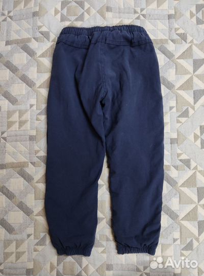 Утепленные демисезонные брюки для мальчика