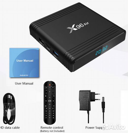 Мощный тв бокс Андроид X96 AIR Amlogic S905X3 iptv